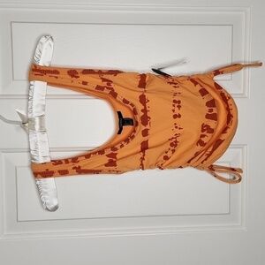 FOREVER 21 Orange Rust Sleeveless Knit Top Size M NWT